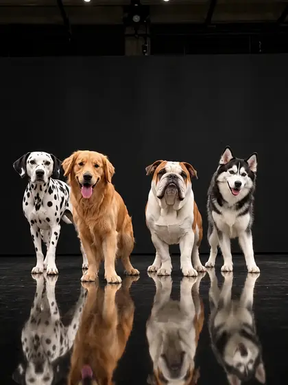 Dog Dance Crew AI reference video by @world.winnie